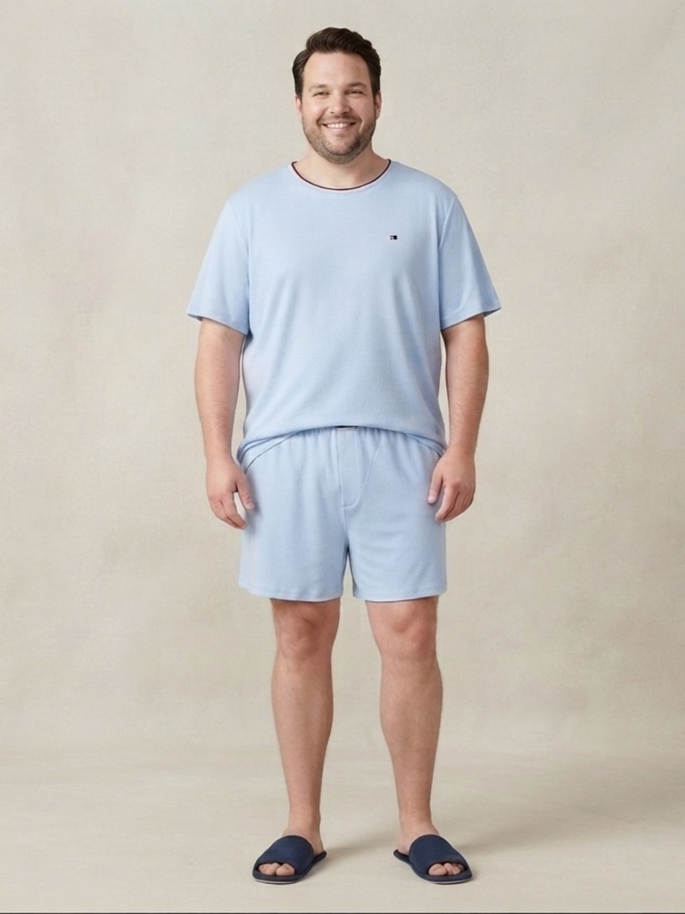 Tommy Hilfiger Sky Blue PJ Shorts Set